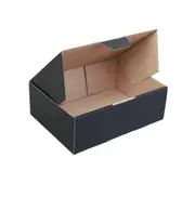 25x Mailing Box 220 x 160 x 77mm A5 Diecut Black Shipping Carton B55
