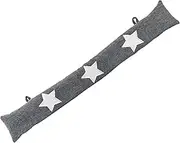 Nicola Spring Draught Excluder - 78.5cm - Star - Pack of 1 - Herringbone Indoor Decorative Wind Stopper Home Interior Air Strip Wind Seal Window Draft Snake Sound Blocker for Home, Office Doors
