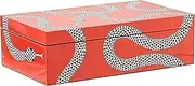 Jonathan Adler Medium Eden Lacquer Decorative Box, Orange, One Size, 30923