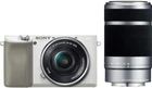 Sony Alpha A6100 Mirrorless Camera with 16-50mm and 55-210mm Zoom Lenses (White)