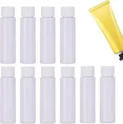 Travel Size Containers - 10x Mini Travel Bottles,30ml Leak Proof Refillable Empty Dispenser Accessories for Liquid Toner Lotion Face Wash Shampoo Conditioner Cream