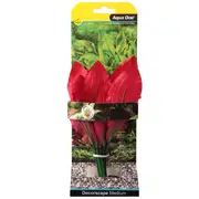 20cm Medium Amazon Red Aquarium Plant Silk For Fish Tanks And Aquariums by Aqua One
