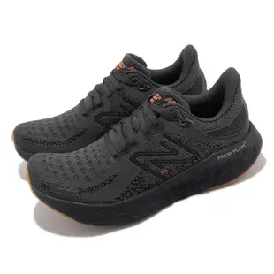 New Balance 慢跑鞋 1080 V12 D 寬楦 女鞋 黑 全黑 運動鞋 NB 紐巴倫 W108012K-D 23cm BLACK/BORWN