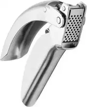 Premium Garlic Press Stainless Steel Crusher Squeezer Masher Kitchen Tool