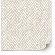 [Namly Design] Tiles Sticker - Herringbone Decals / Beige and White / 24 pcs