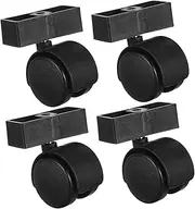 JOINPAYA 4 Pcs Planter Box Wheels with Brackets Heavy Duty Rotatable Casters for Flower Boxes Balcony Patio and Garden