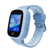 Catzon 4G Smart Watch with GPS Tracker LBS WiFi Multifunctional Watch for Kids-Blue