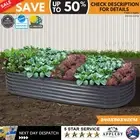 Raised Garden Bed 240X80X42cm Oval Planter Box Raised Container Galvanised