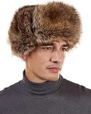 [frr] The Raccoon Fur Russian Trooper Hat for Men