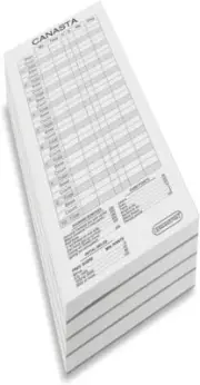 Canasta score pads/scoring cards (4 packs)