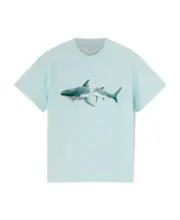 logo-print short-sleeve T-shirt 10Y Blue