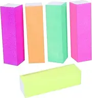 FOYTOKI 10Pcs Iridescent Nail Polish Blocks High Elastic Mini Nail Files for Safe Manicure Polishing Durable Practical Nail Buffing Sponge for Professional Nail Care