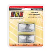 LED Autolamps White Front End Outline Marker Light 3 LED Lamp Twin Blister