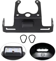 Registration License Plate Holder LED Light Compatible With YAMAHA FZ1N FZ1 FZ8 N/S Fazer FZ-1N FZ8N Motorcycle Tail Tidy Fender Eliminator(Type B)