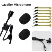 Replace Omnidirectional Lavalier Lapel Clip Mic 3/4-Pin XLR For Wireless System