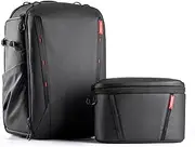 PGYTECH OneMo 2 25L-33L Camera Backpack with Shoulder Bag for 16“ Laptop for Photographers, Waterproof DSLR Backpack for Canon/Nikon/Sony, Drone Backpack for DJI Mini 3 Pro/Mavic 3/ FPV