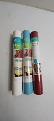 Cricut LINEN Lot (3 Rolls) 12" x48" Premium Vinyl All Machines