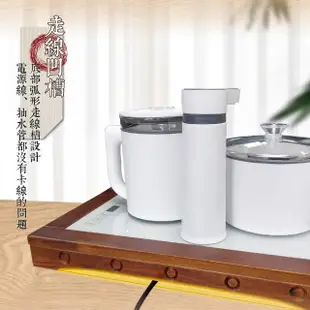 【Tonup 真功夫】真功夫全自動泡茶機-雙爐茶框(林義芳/原廠保固/茶具組/熱水壺/快煮壺)