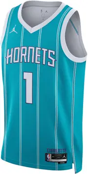Jordan Men's NBA Charlotte Hornets Lamelo Ball 2022/23 Icon Edition Swingman Jersey