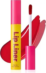 DAGEDA Lip Liner Stain, Peel Off Tattoo Lip Gloss, Matte Finish Lip Stain Peel Off, Lip Tint Transfer Proof and Waterproof Tattoo Magic Color Lip Liner, Non Stick Color Peel Off Lip Mask - 02