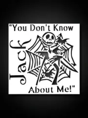 6x6 inch Custom Drawing Stencil Nightmare Before Christmas, Plastic sheet, NEW