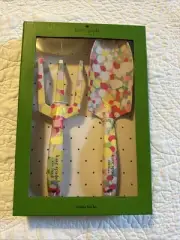 New In Box Kate Spade 2 Piece Floral Dot Garden Tool Set Trident And Trowel