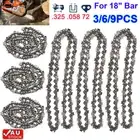3/6/9x 18" Chainsaw Chain Blade 325 058 72DL For BAUMR-AG SX45 45cc 18 Inch Bar