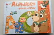 Wooden Jumbo Alphabet ABC Letter Toddler Puzzles Color Shape Animals Education