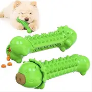 Petific Dog Chew Toys for Aggressive Chewers, Dog Toothbrush Chew Toy, Interactive Dog Toy, Squeaky Dog Ball for Aggressive Chewers,Puppy Chew Toys with Non-Toxic Natural Rubber