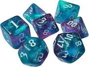 JWQFBC 7 Piece D8 D10 D12 D20 Polyhedral Dice Set for Tabletop Games