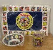 NOS Kellogg's VTG 1996 The Best to You Each Morning Breakfast Cereal 3pc Set NEW