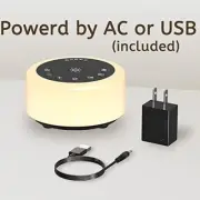 ColourNoise Sound Machines White Noise Machine 12 Colors Night Lights with 30 So