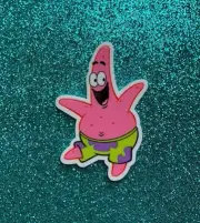5pc. Patrick Star, Planar Resin Flatback