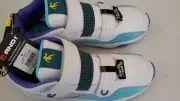 AND1 Strap Basketball Sneakers 2.0 Youth 6 High Top Glow in Dark White/Blue New