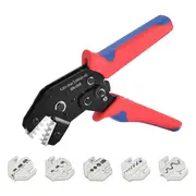 SN-58B Automotive Plug-in Crimping Pliers for Heat Shrink, Nylon, Non-Insulated Connectors, Sleeve Terminals As Shown
