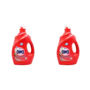 2x Omo Laundry Liquid Detergent Ultra Clean Fresh Scent High Efficiency 2.9L