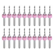 20pcs Micro PCB Drill Bits 1.8mm Tungsten Steel for CNC Engraving
