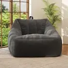 Bean Bags Chairs for Adults, Large Comfy Corduroy Beanbag Couch with Armrests