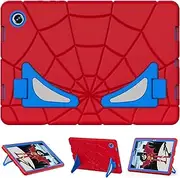 Kids Case for Samsung Galaxy Tab A8 10.5 2022 SM-X200 X205 Kickstand Heavy Duty Cover for Kids Rugged Shockproof Protective Tablet Case for Samsung Galaxy Tab A8 10.5 (Red/Blue)