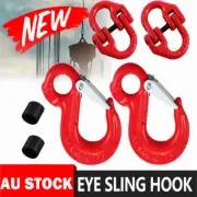 2Pack Hammerlock & Eye Sling Hook Safety Chain Caravan Trailer connecting Extend