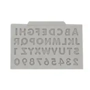 4Pcs Cake Pan Tools Alphabet Numerals Cute Baby Silicone Mold Decorating Cupcake Topper
