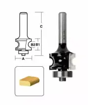 CARBiTOOL Bull Nose Router Bit TBN6B