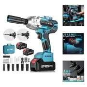 Cordless Impact Wrench 1/2 inch, Brushless Impact Gun Max Torque 479 Ft-lbs65...