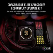 CORSAIR iCUE ELITE CPU Cooler LCD Display Upgrade Kit transforms your CORSAIR ELITE CAPELLIX CPU cooler into a personalized das