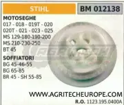 11231950400 Pulley Starter Chainsaw Stihl MS170 MS180 MS230 MS250 BT45