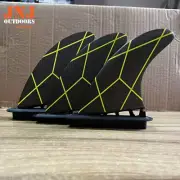 JNJ-FUTURE Surfboard Fins, Mf Large Size Thruster, Made from Fiberglass and Hone