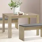 Dining Table Rectangle Oak Coffee Tables Side Buffee Desk Foldable Lounge Desks