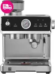 Kenmore Elite Semi-Automatic Espresso Machine + Grinder Milk Frother 5-Year Warr