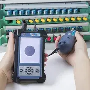 400x Fiber Optic Inspection Microscope, SC/APC TIP-600V Fiber Optic Inspection Probe with Display, Fiber Optic Inspector Fiber Cleaning Scope, Optical Liver Fiber Inspection Tool 400 Magnification