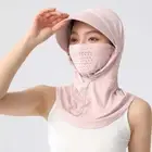 Ice Silk Sunscreen Hat With Mask Shawl Face Sun Protection hat Women